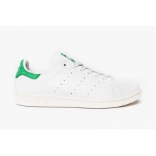 Adidas Smith белые с зеленой пяткой